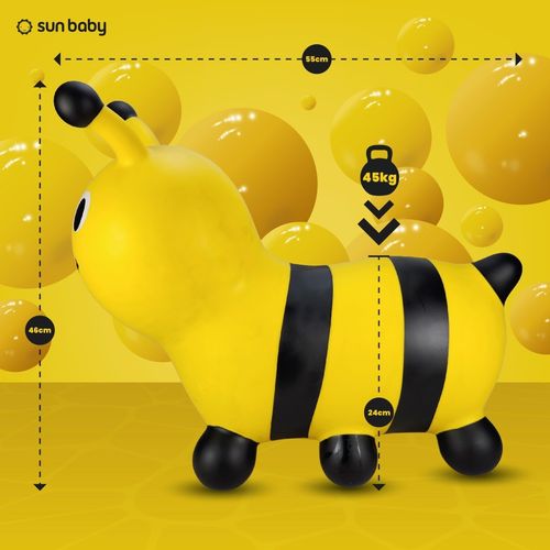 Pčelica za skakanje 55cm crno-žuta slika 4