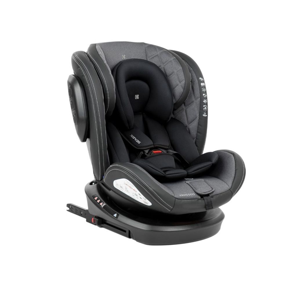 Kikka Boo Rotirajuća autosjedalica Stark 0-36kg Isofix, Dark Grey slika 1