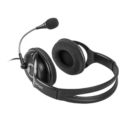 Natec NSL-1178 BEAR 2, Stereo Headset with Volume Control, 3.5mm Stereo, Black slika 3