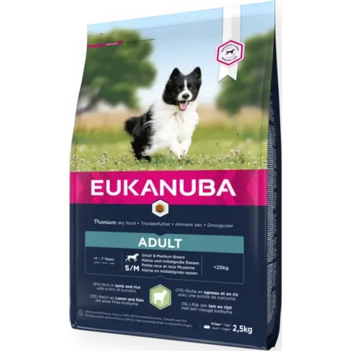 Eukanuba Dog Adult Small&amp;Medium Lamb&amp;Rice slika 1