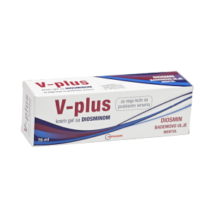 V-Plus Krem gel 75 ml njega za vene i noge