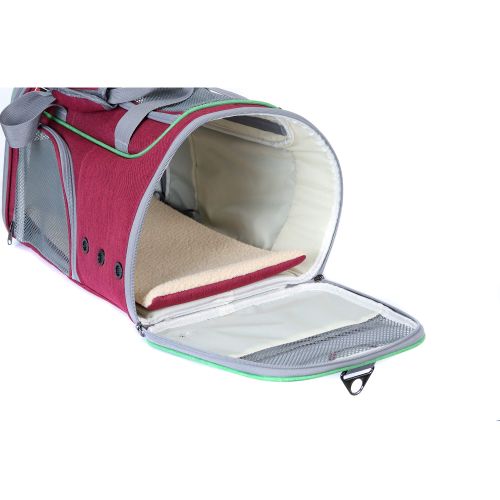 Freedog Torba Aspen, bordo, 45x28x28 cm slika 2