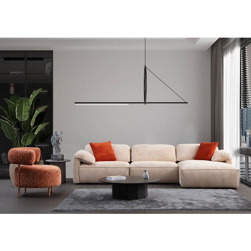 Ugaona sofa Flamingo Corner 5 (L1+O1+Chlr) - boja: krem slika 1