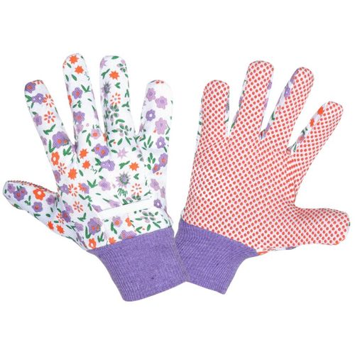 PROFIX rukavice ružičaste sa pvc točkicam s L240507k slika 1