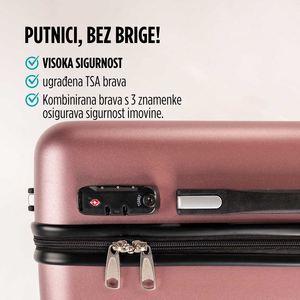 Scandinavia kofer 60 l / 67 cm, Carbon serija, rose gold slika 9