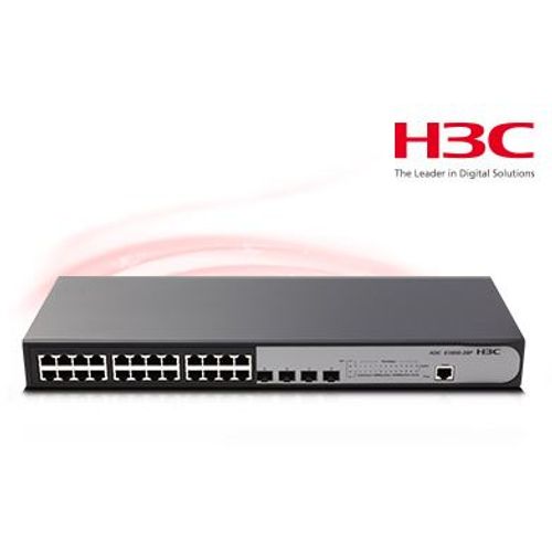 H3C S1850-28P-PWR, 24G 4SFP PoE 370W Switch slika 1