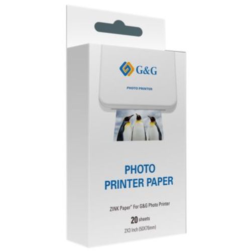 ZINK Photo Paper for Canon, G G, Huawei, HP, Polaroid, Xiaomi printers, 20pcs slika 1