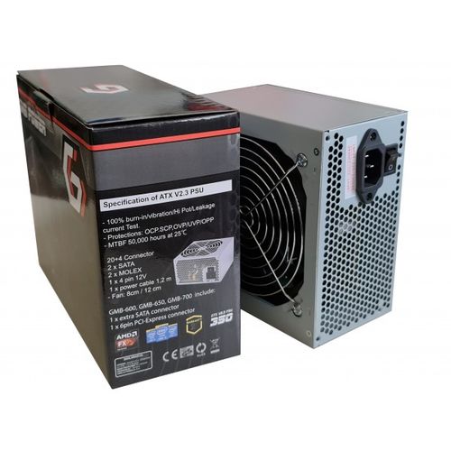 GMB-560-12 sa kutijom ** Gembird napajanje 560W 12cm FAN, 20+4pin, 2xSATA 2xIDE 4-p. (1115) slika 2