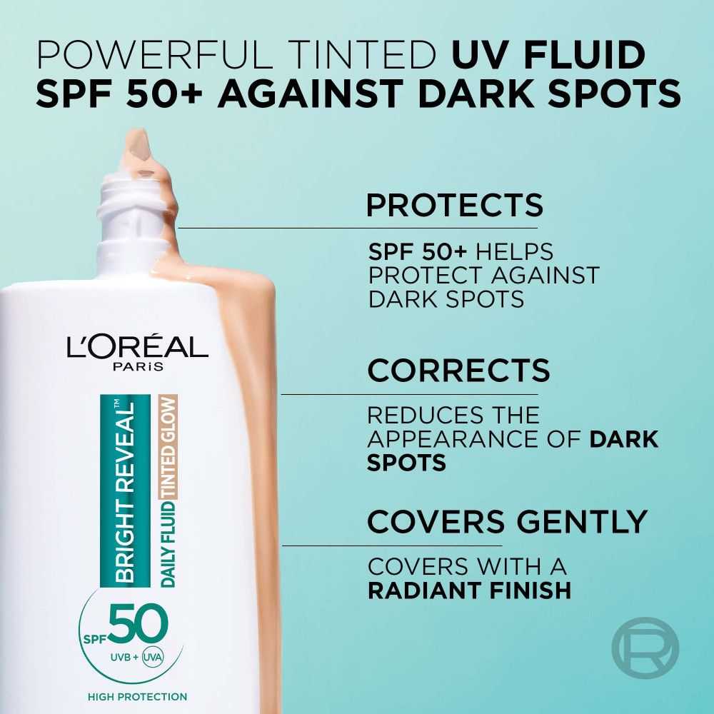 L'Oréal Paris Bright Reveal tonirani UV fluid Medium SPF50+ 50ml slika 6