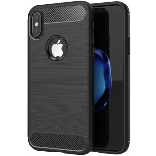 CARBON CASE maskica za iPhone XS crna slika 1