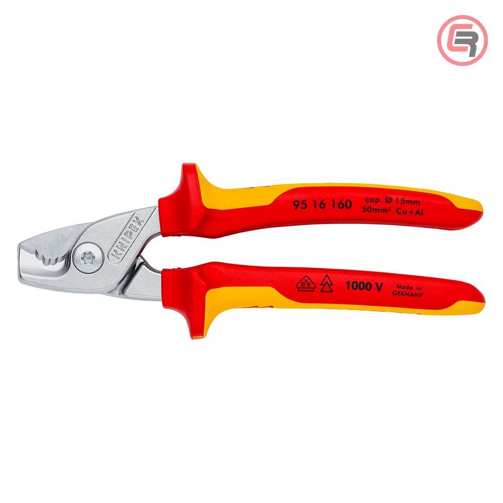 Knipex Škare Makaze 160mm Za Kablove StepCut fi 15mm / 50mm2 1000V – 95 16 160 slika 3