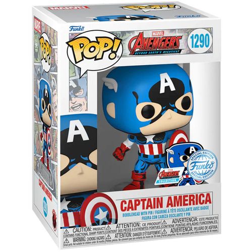 POP figure Marvel Los Vengadores Avengers Captain America Exclusive slika 1