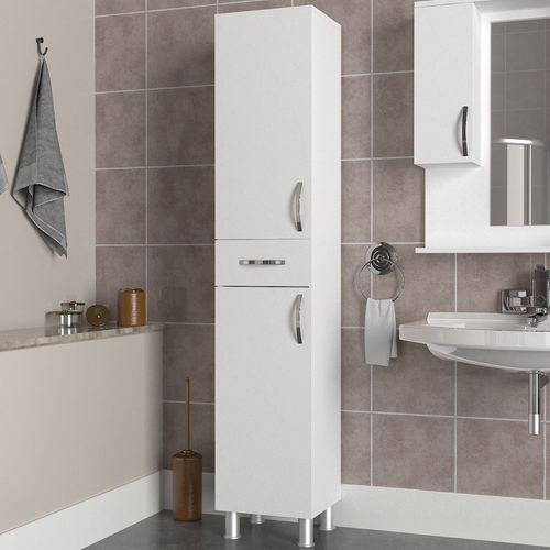 Selin - White White Bathroom Cabinet slika 1