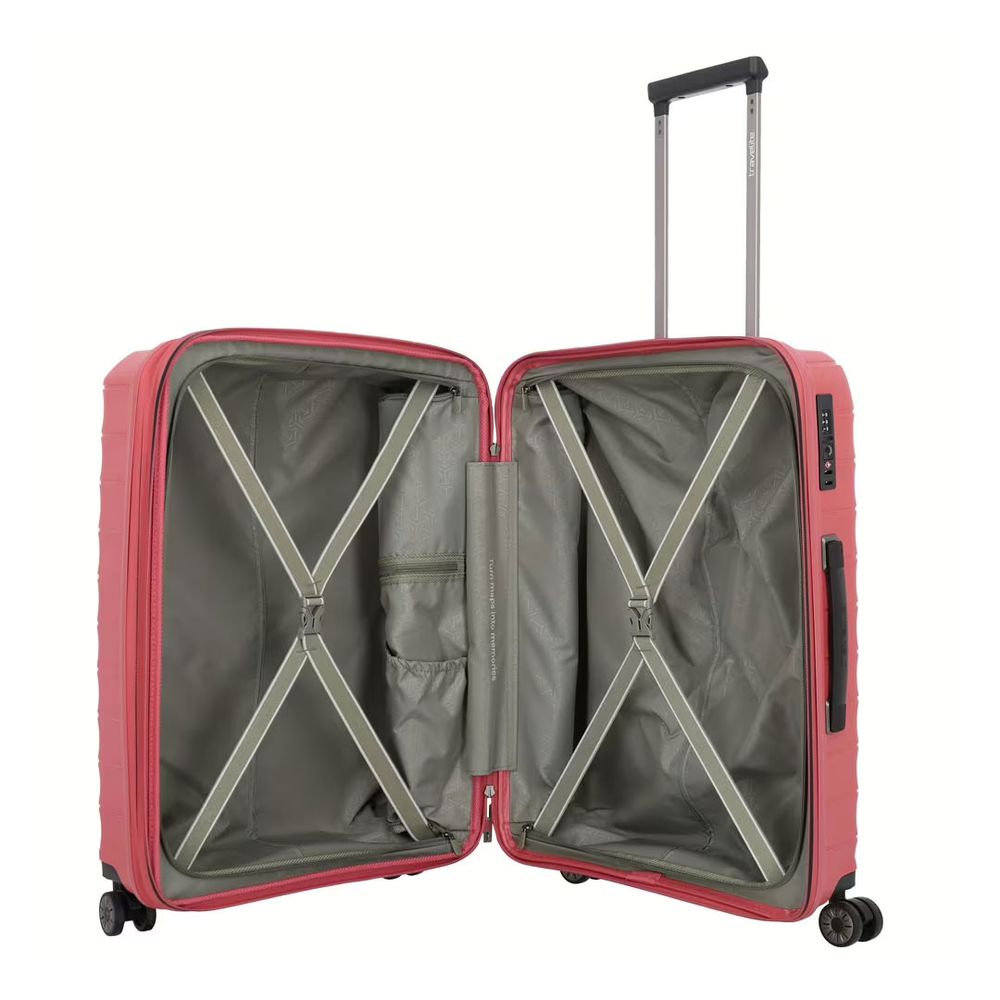 Travelite Kofer 66 cm ABS Mooby, 076848-10, crveni slika 5