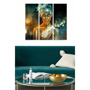 Dekorativna Slika od MDF-a u Više Boja (Set od 3 Komada) - MDF1170209989