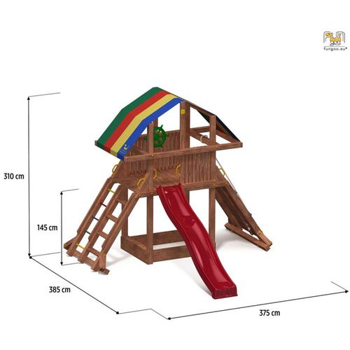 Fungoo Toranj ROCKET - drveno dečije igralište slika 2