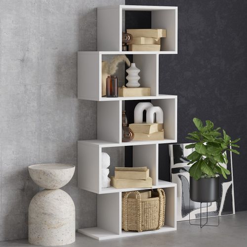 Meric - White White Bookshelf slika 2