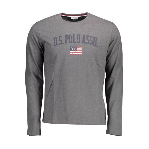 US POLO T-SHIRT LONG SLEEVE MAN GRAY slika 1