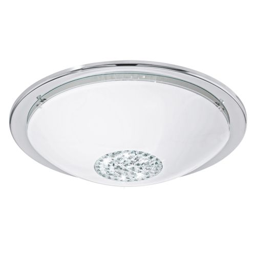 Eglo Giolina plafonjera/1, led, 16w, 1500lm, krom/bijela-kristali  slika 1