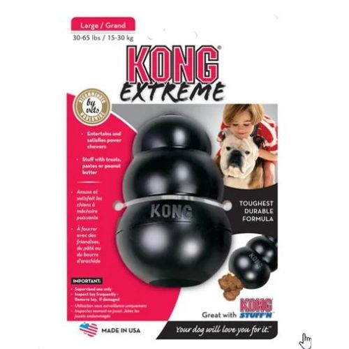 KONG® Igračka Extreme Crna - Fi 7,5 cm slika 1