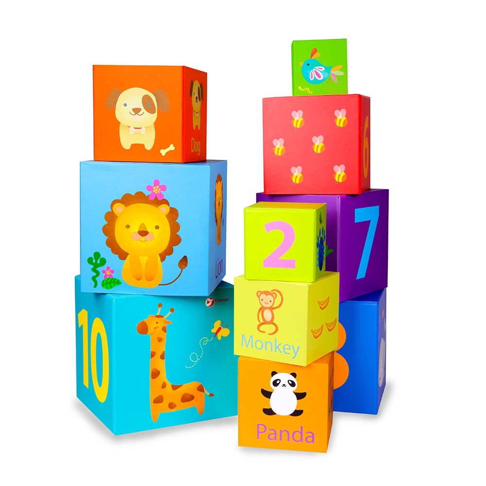 Classic World magic box blocks puzzle tower edukativna igračka slika 4