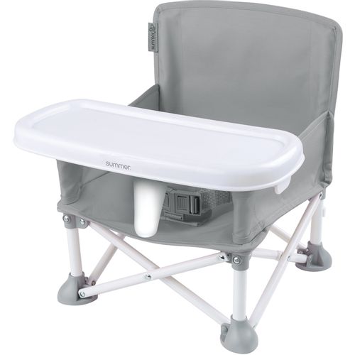 Summer Infant - Pop N Sit sjedalica za hranjenje djeteta, siva slika 2