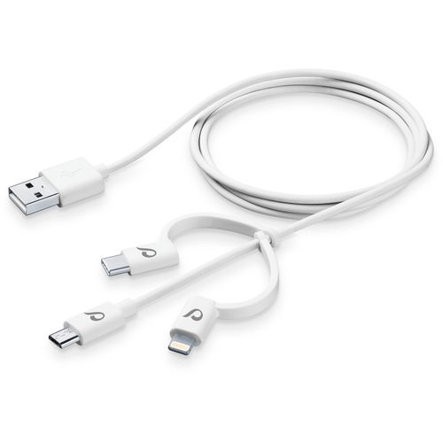 Cellularline kabel 3u1 - Micro USB, TYPE-C, Lightning slika 1
