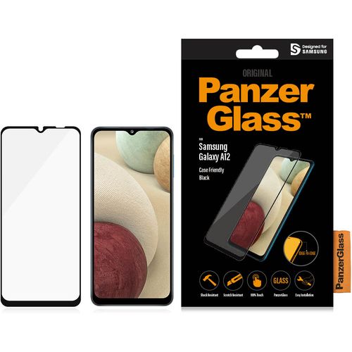 Panzerglass zaštitno staklo za Samsung Galaxy A12 case friendly black slika 1