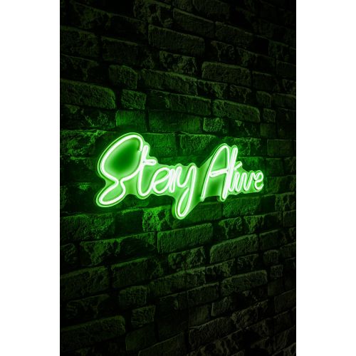 Wallity Zidna LED dekoracija, Stay Alive - Green slika 3