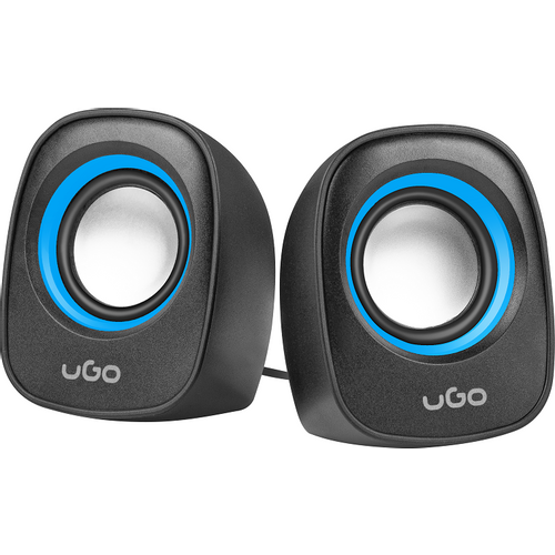 Natec UGL-1875 TAMU S100, Stereo Speakers 2.0, 6W RMS, USB power, 3.5mm Connector, Black/Blue slika 1