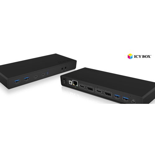 Icybox IB-DK2245AC Docking Stanica s USB-C i Dvostrukim Video Izlazom slika 3