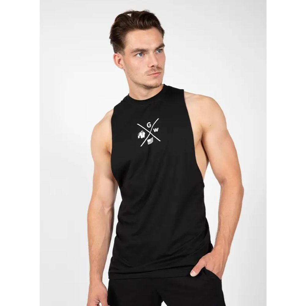 Gorilla Wear CISCO Majica bez rukava, Crna slika 1