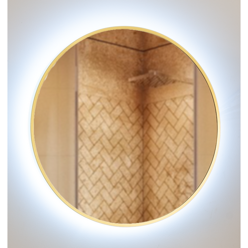 Ceramica lux   Ogledalo alu-ram fi60, gold, touch-dimer pozadinski- CL28 300026 slika 1