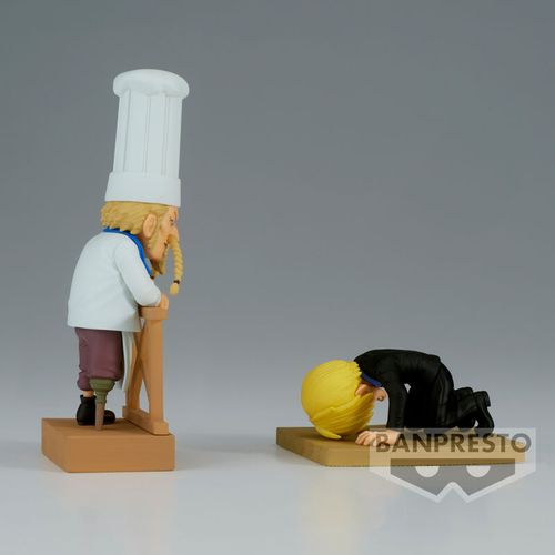 One Piece WCF Log Series Sanji &#38; Zeff 2 world collectable figure 8cm slika 2