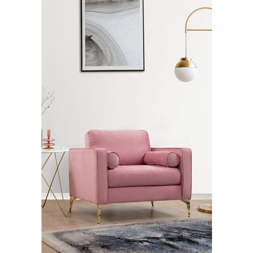 Atelier Del Sofa Fotelja, Prljavo roza, Rome - Rose slika 2