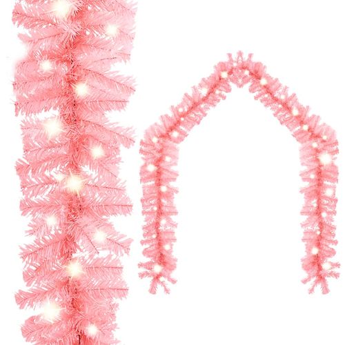 Božićna girlanda s LED svjetlima 5 m ružičasta slika 8