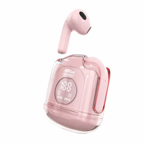 BLUE STAR bežične/bluetooth stereo slušalice TWS Transparency Fi22 pink slika 3