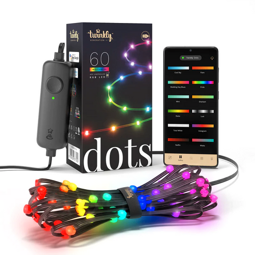 Twinkly, Dots pametne lampice, višebojno izdanje, 60L RGB, BT + WI-FI slika 1