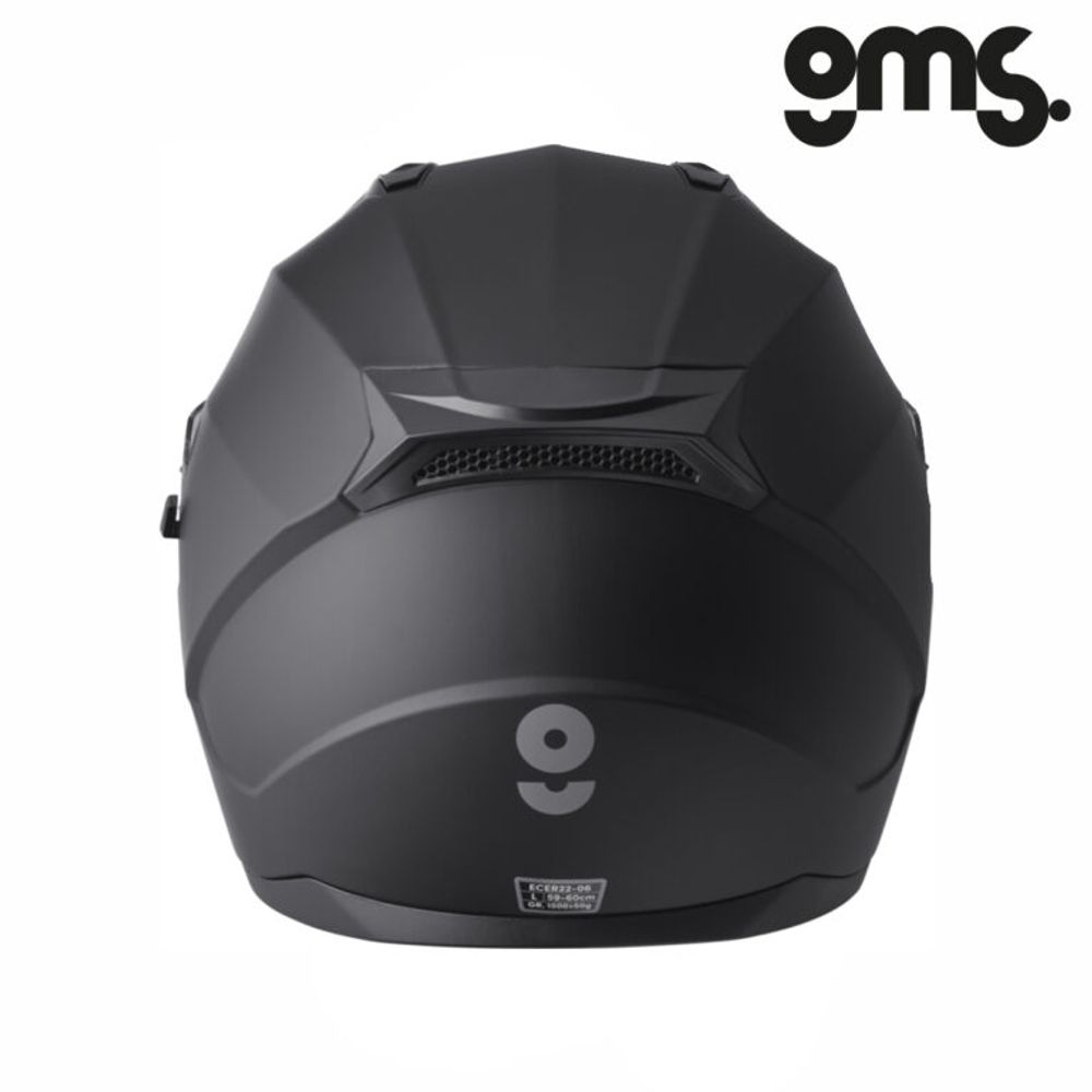 Zatvorena - full face kaciga za motor GMS Hexago - Crna vel.2XL slika 2