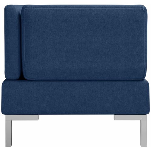 2-dijelni set sofa od tkanine plavi slika 12