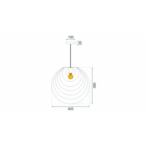 TOOLIGHT STROPNA SVJETILJKA GEOMETRIJSKA ZLATNA APP428-1CP slika 10