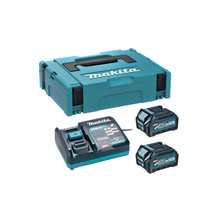 XGT Makita 40V - XGT baterijski set (2.5 Ah) DC40RA, BL4025x2, MAKPAC 1 191J81-6
