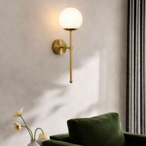 Zidna Lampa 242431 - Zlatna i Bijela