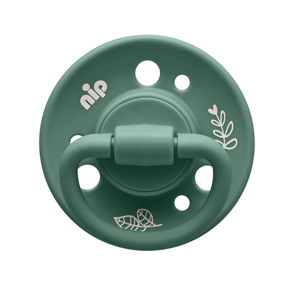nip® Duda varalica Cherry Green 0-6mj (veličina 1) - Latex, 2kom Zelena slika 2