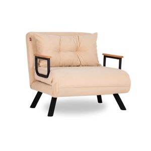Sando Single - Cream Cream 1-Seat Sofa-Bed