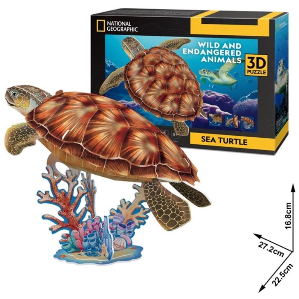 CubicFun 3D Puzzle Sea Turtle - Morska kornjača slika 1