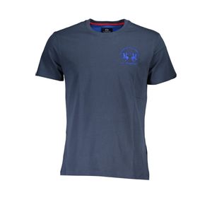 LA MARTINA MEN'S SHORT SLEEVE T-SHIRT BLUE