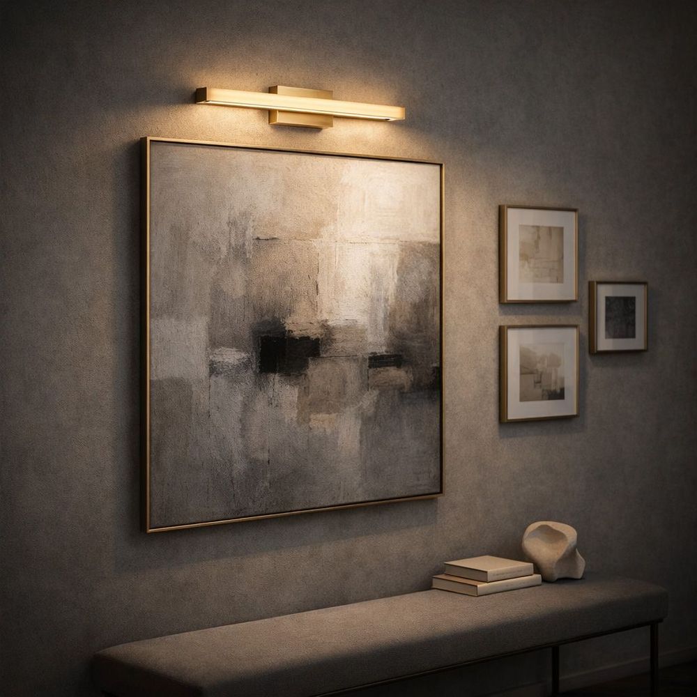 Zidni svijećnjak LED 42CM APP1851-1W BRUSH GOLD slika 5
