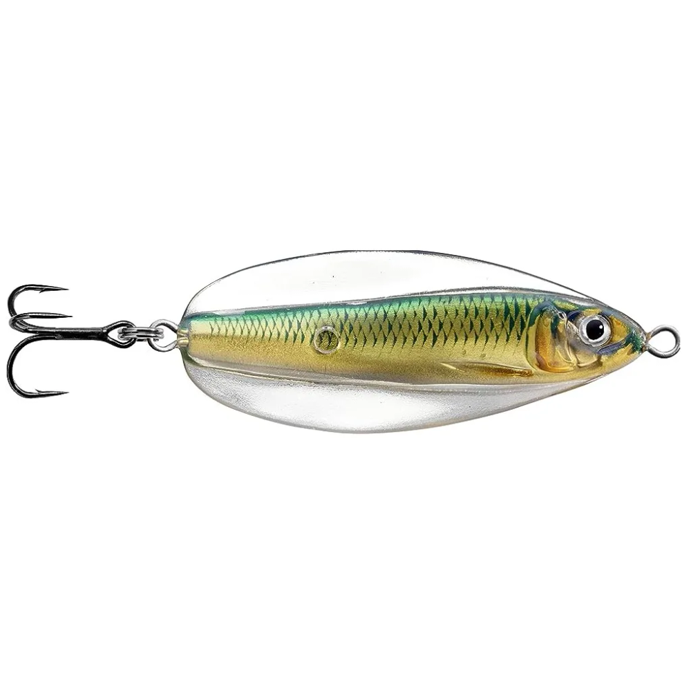 LiveTarget metalna varalica Erratic Shiner (Casting Spoon) Gold Green 70mm 21g (ESS70SK204) slika 1