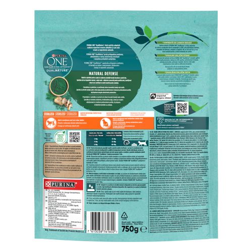 	 PURINA ONE® DUAL NATURE ZA STERILIZIRANE MAČKE Bogata govedinom, 8x750g slika 2